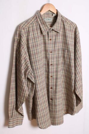 camisa vintage franela cuadros_-28 Camisa Franela Cuadros Beige Vintage "2XL"
