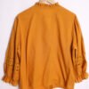 camisa vintage mujer invierno-53 Blusa Mostaza Volante Cuello Vintage "XL"