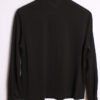 Top Negro Detalles Bordados Flores "M"
