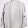 Blusa Gris Satinada Flores Vintage "L"