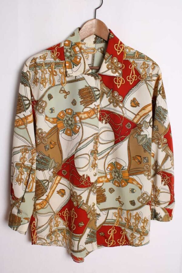 Blusa Estribos y Caballos Vintage "L"