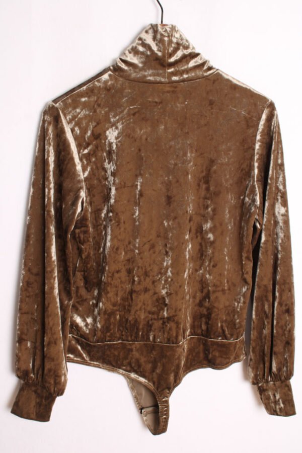 Body de Terciopelo Gris Vintage "L"