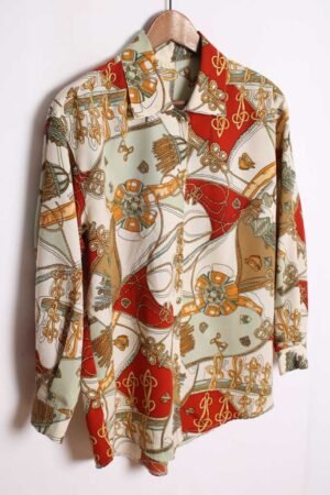 Blusa Estribos y Caballos Vintage "L"