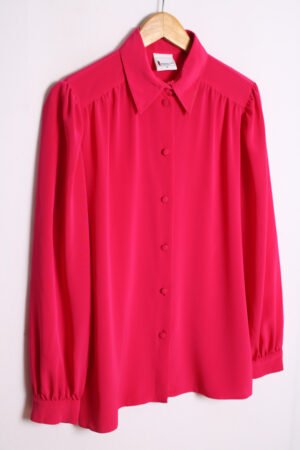 Blusa en Color Fucsia Vintage "M"
