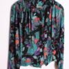 Blusa Vintage Negra con Flores "M"