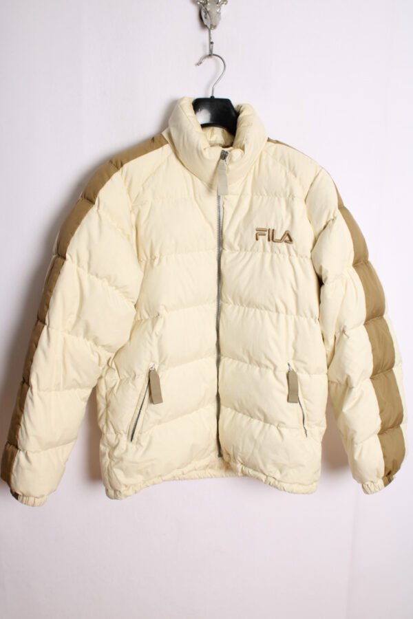 Cazadora Plumas Fila Beige y Dorado Vintage "M/L" chica