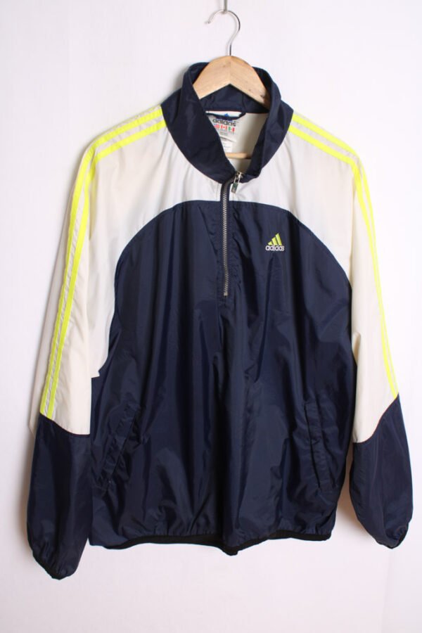 Canguro Adidas Vintage Azul y Blanca "XL"
