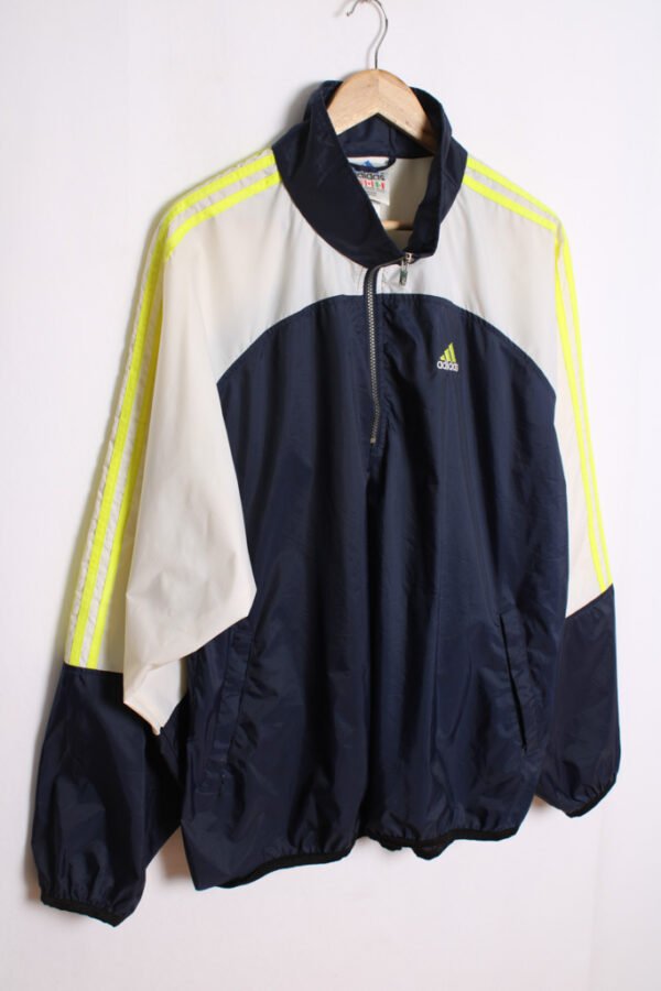 Canguro Adidas Vintage Azul y Blanca "XL"