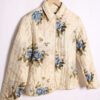 Crazy Jacket de Seda Vintage Beige con Abalorios "M"