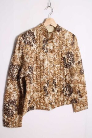 Chaqueta Dorada y Marrón Vintage "L"