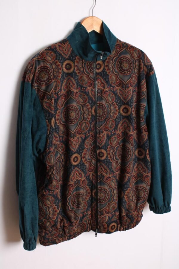 Crazy Jacket Terciopelo Petróleo Vintage "XL"