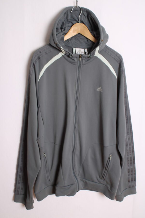 Crazy Jacket Adidas Vintage Gris con Capucha "XL"
