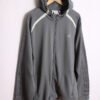 Crazy Jacket Adidas Vintage Gris con Capucha "XL"