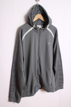 Crazy Jacket Adidas Vintage Gris con Capucha "XL"