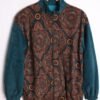 Crazy Jacket Terciopelo Petróleo Vintage "XL"