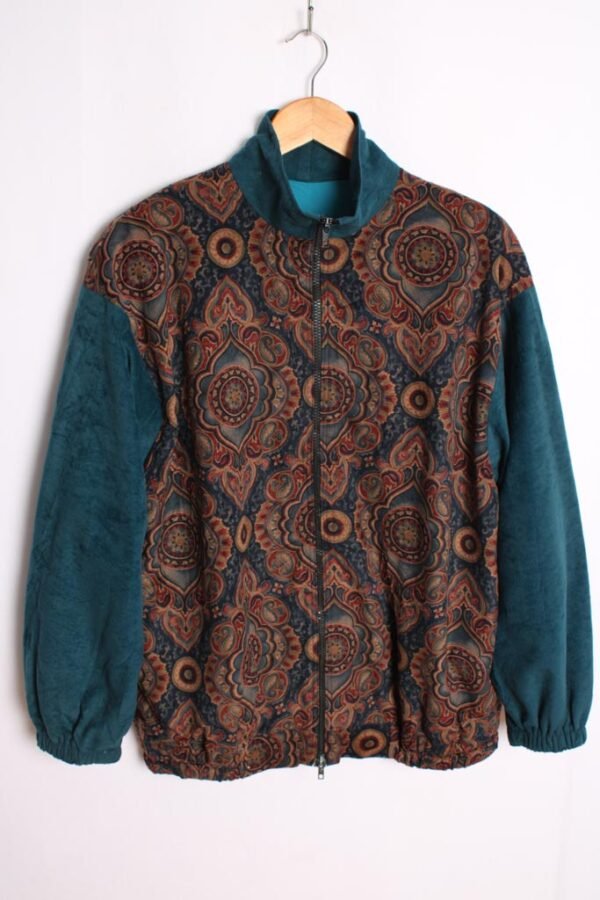 Crazy Jacket Terciopelo Petróleo Vintage "XL"