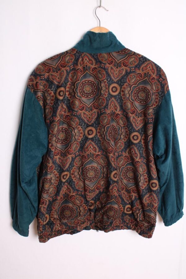 Crazy Jacket Terciopelo Petróleo Vintage "XL"