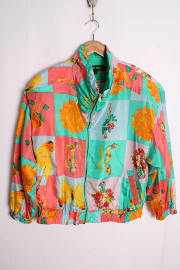 crazy jacket vintage mujer-25 Crazy Jacket Seda Tonos Pastel "2XL"