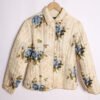 Crazy Jacket de Seda Vintage Beige con Abalorios "M"