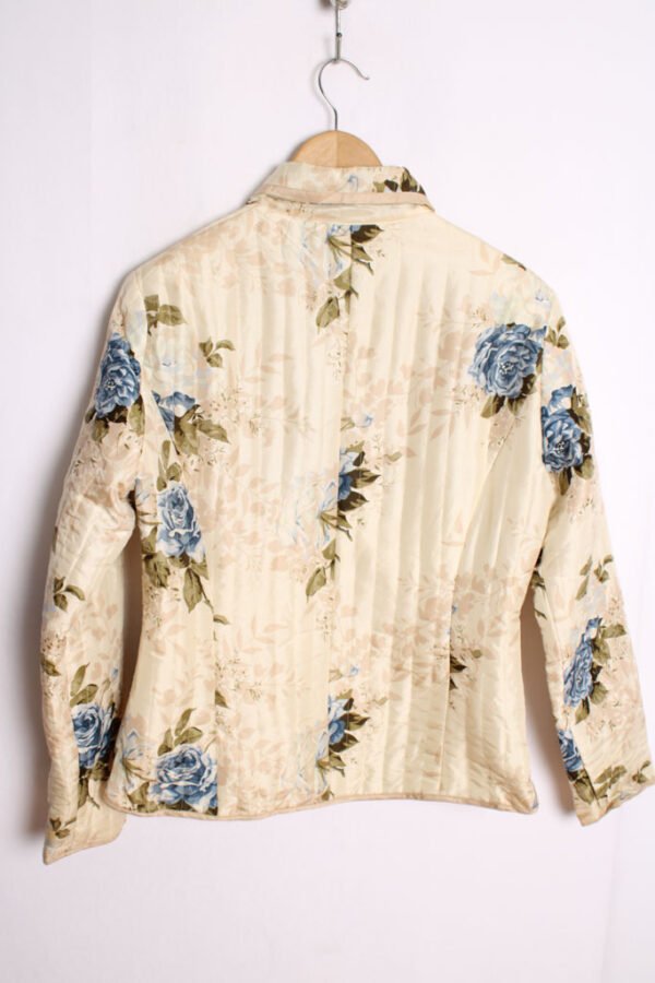 Crazy Jacket de Seda Vintage Beige con Abalorios "M"