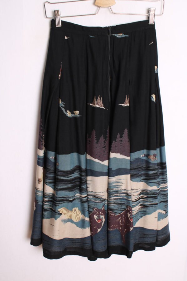 falda vintage otoño-37 Falda Vintage Marino Osos y Esquimales Vintage "2XS"