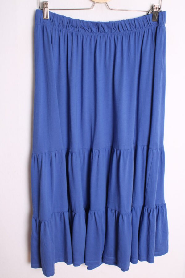 falda vintage otoño-40 Falda Midi Tono Azul Vintage "XXL"
