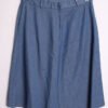 Falda por Rodilla Azul Bolsillos Vintage "S"