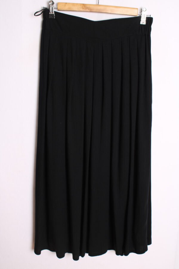 Falda Largo Midi Negra Vintage "S"