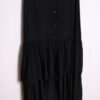 falda vintage otoño-63 Falda Vintage Midi Negra Volantes "XL"