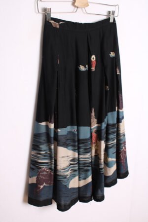 Falda Vintage Marino Osos y Esquimales Vintage "2XS"