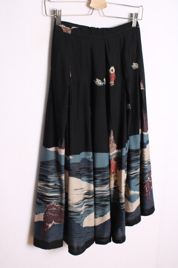 falda vintage otoño-68 Falda Vintage Marino Osos y Esquimales Vintage "2XS"