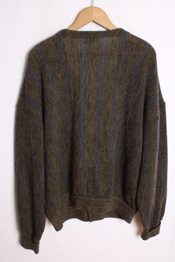 Cardigan Gris Rayas de Lacoste "XL"