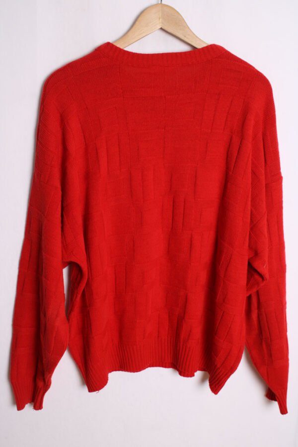 Jersey Rojo Relieves Lacoste Vintage "XL"