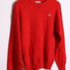 Jersey Lacoste Rojo Relieves Vintage "S"