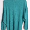 Jersey Cuello Polo Vintage Turquesa Brillos "XL"