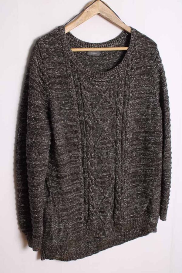 Jersey Coletas Gris Plata Vintage "XL"