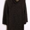 Jersey Negro Hilo Dorado Vintage "M"