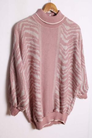 Jersey Rosa Palo y Plata Vintage "2XL"