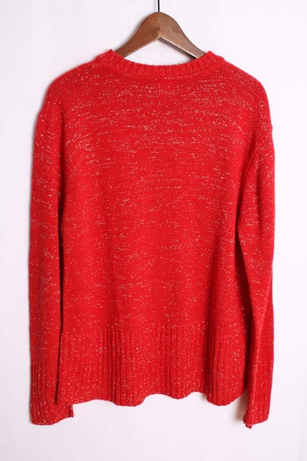 jersey vintage con brillos-72 Jersey Vintage Rojo Hilo Plata Vintage "XL"
