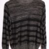 jersey vintage con brillos-74 Jersey Negro Hilo Metálico Plata Vintage "XL"