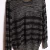 jersey vintage con brillos-81 Jersey Negro Hilo Metálico Plata Vintage "XL"