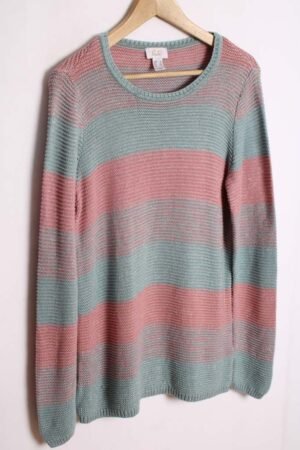 Jersey Bicolor Hilo Metálico Plata Vintage "L"