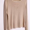 jersey vintage con brillos-93 Jersey Beige Hilo Dorado Vintage "L"
