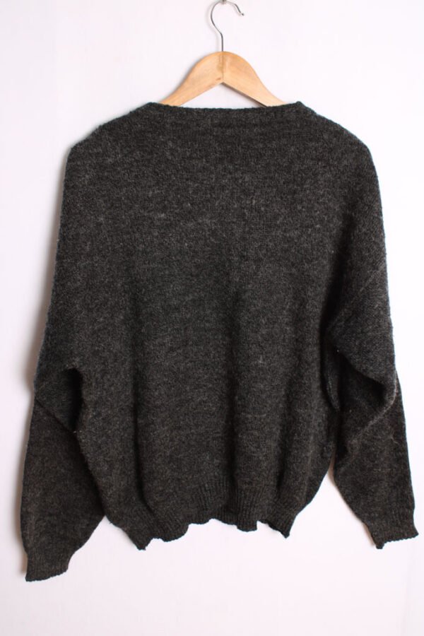 Jersey con Lana Gris Jaspeada Vintage "L/XL"