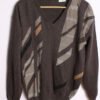 Jersey Gris Print Vintage Cuello Pico "L"