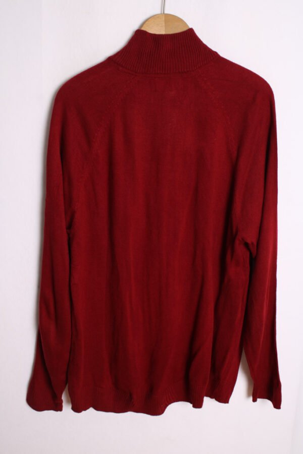 Jersey Cuello Cremallera Vintage Granate "XL"