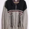 Cárdigan Gris y Azul Vintage Acrílico "XL/2XL"