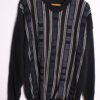 Jersey de Punto Azul Marino Vintage Print "XL"