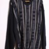Jersey de Punto Azul Marino Vintage Print "XL"