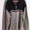 Cárdigan Gris y Azul Vintage Acrílico "XL/2XL"